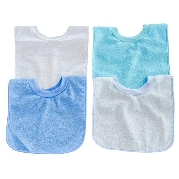 Picture of P5194 : PLAIN POP ON BIBS W/PEVA BACK TURQUOISE